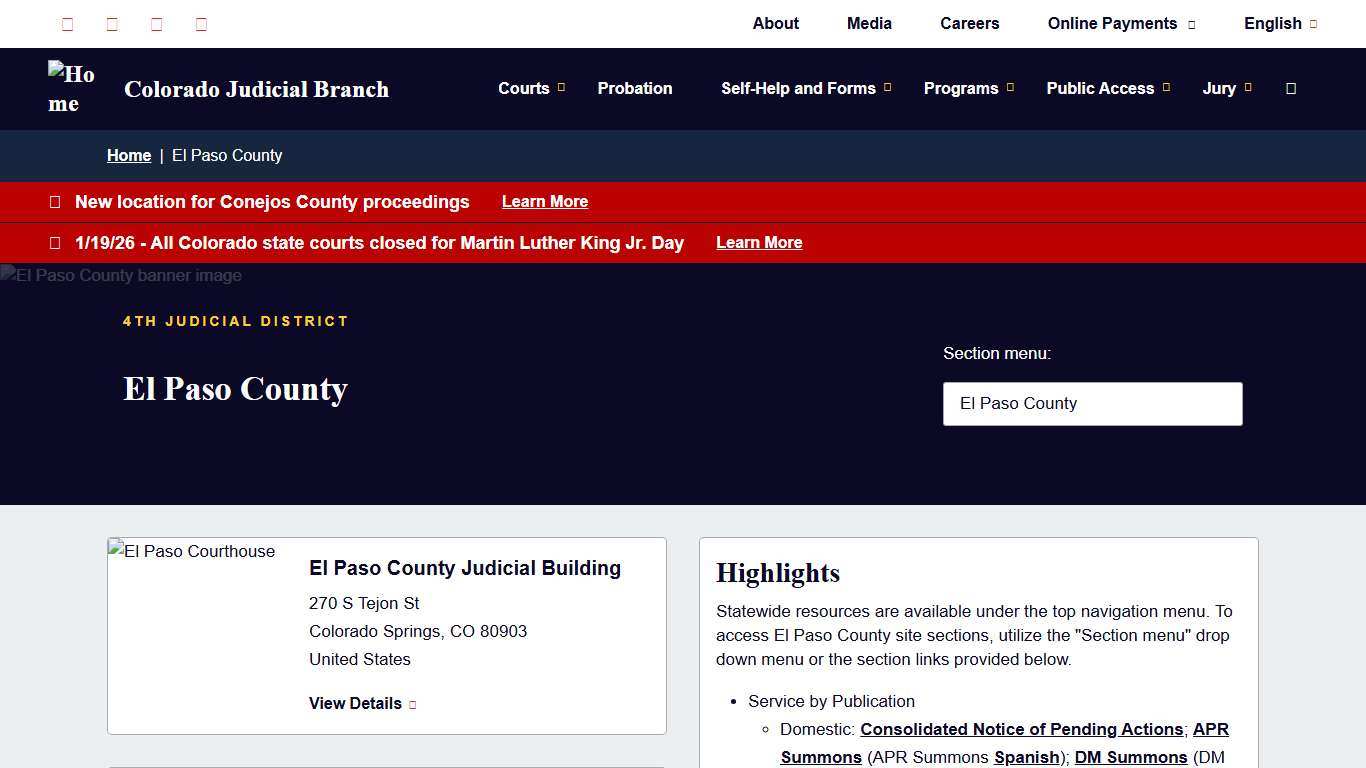 El Paso County | Colorado Judicial Branch